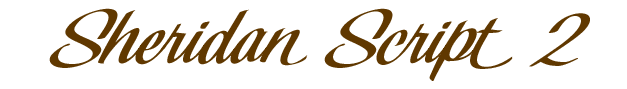 Font LHF Sheridan Script 2